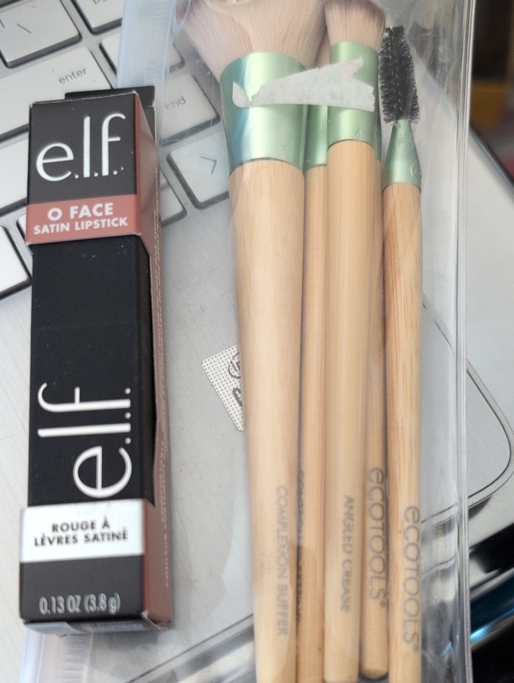 ecotools Bamboo Makeup Brush Set with Mint Ferrules
